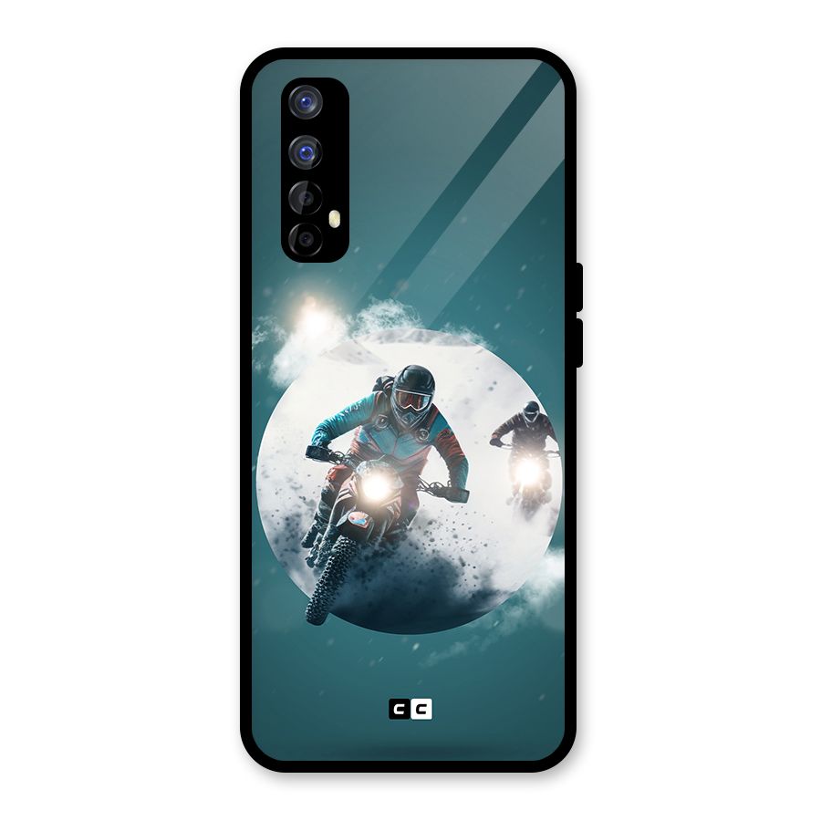 Sky Biker Glass Back Case for Realme Narzo 20 Pro