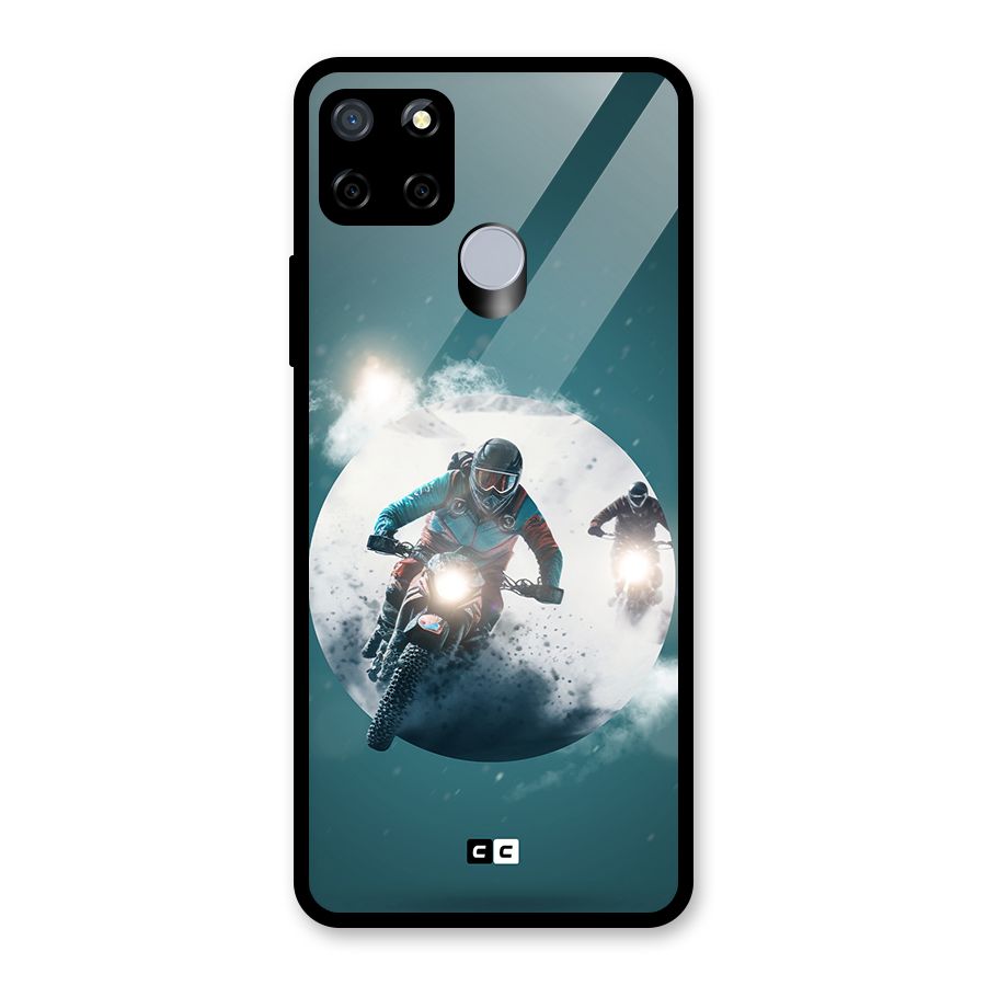 Sky Biker Glass Back Case for Realme Narzo 30A