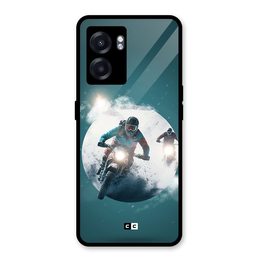 Sky Biker Glass Back Case for Realme Narzo 50 5G