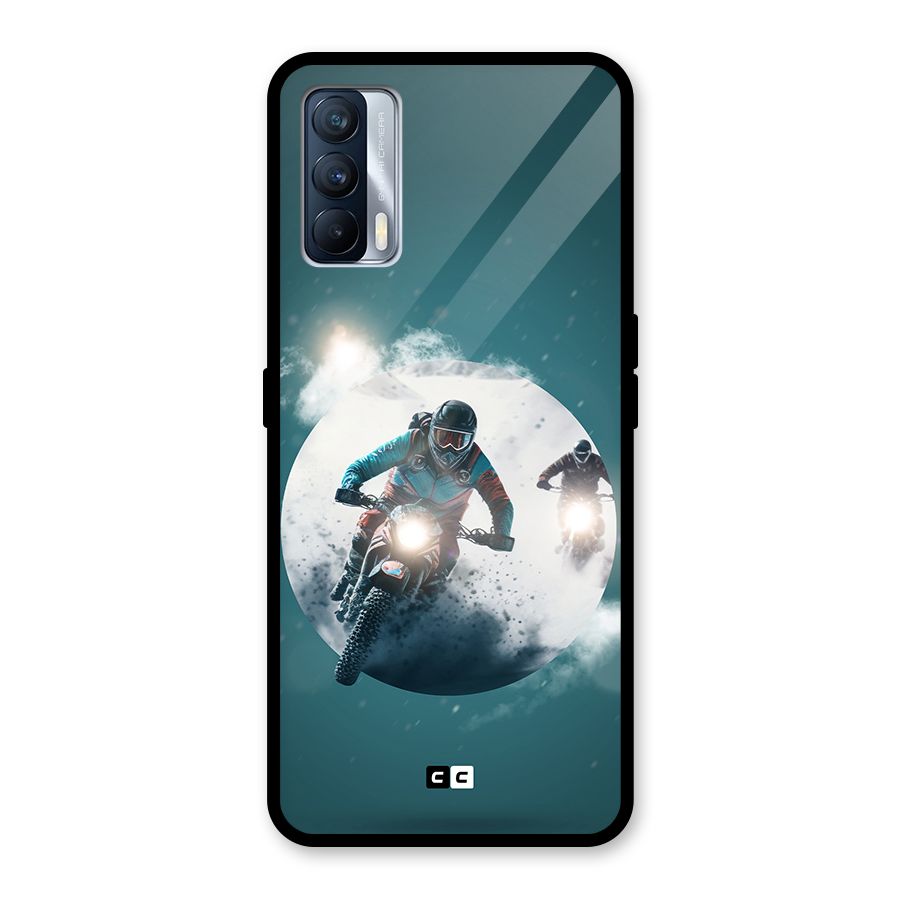 Sky Biker Glass Back Case for Realme X7