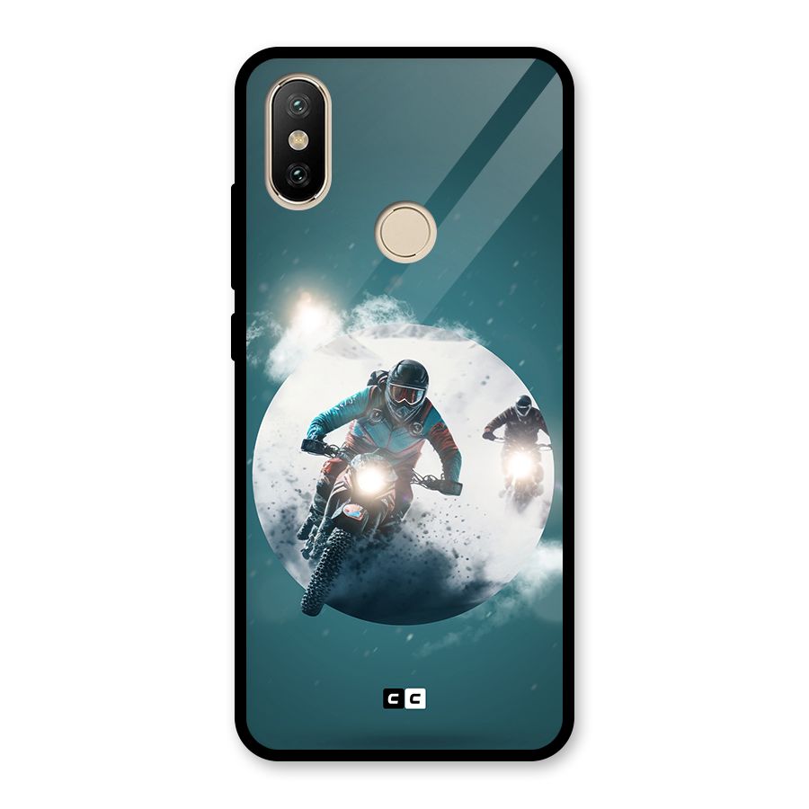 Sky Biker Glass Back Case for Redmi A2