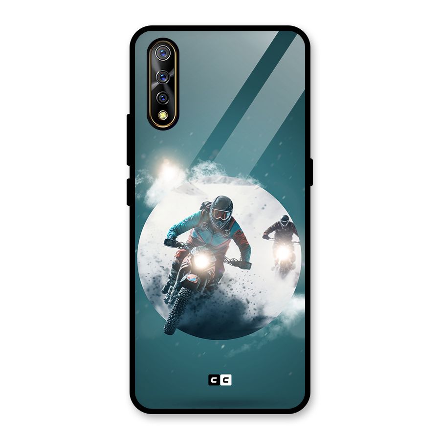 Sky Biker Glass Back Case for Vivo S1