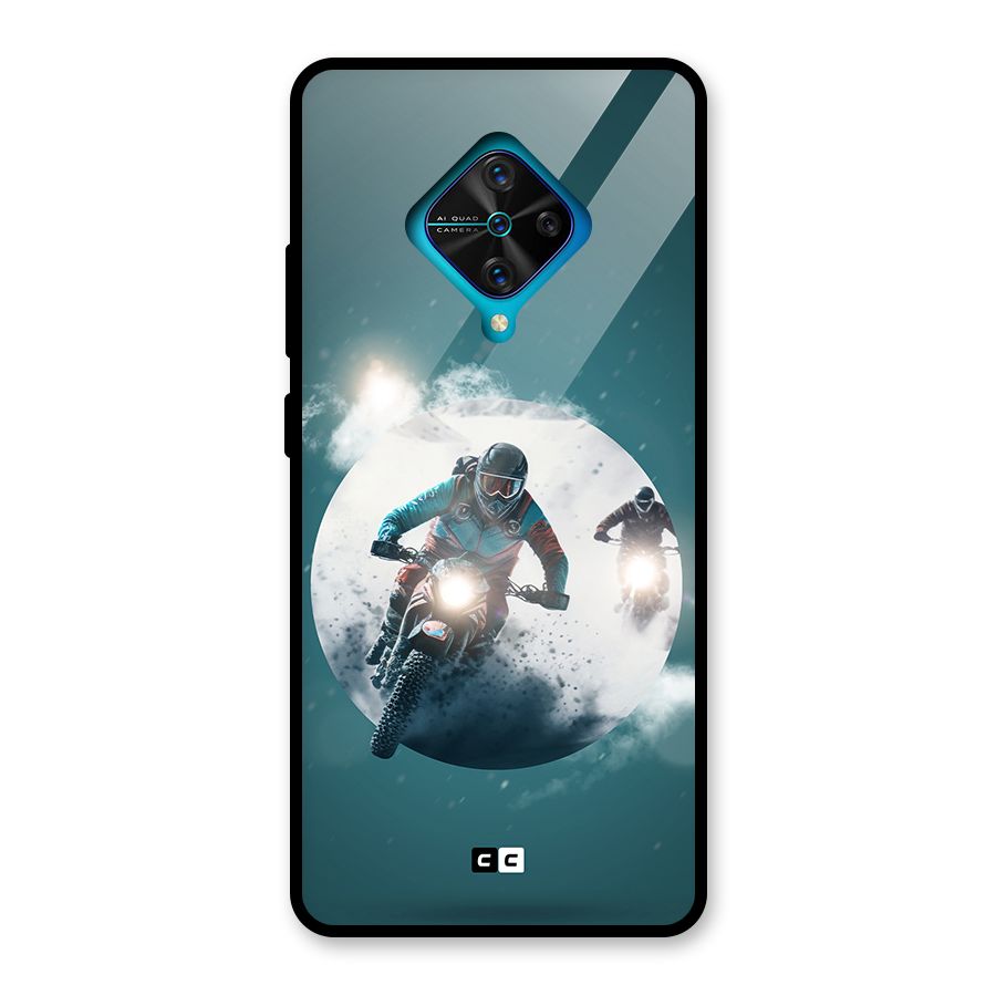 Sky Biker Glass Back Case for Vivo S1 Pro