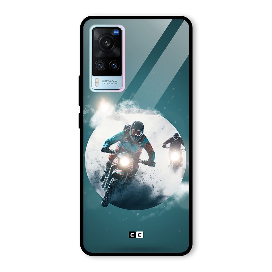 Sky Biker Glass Back Case for Vivo X60