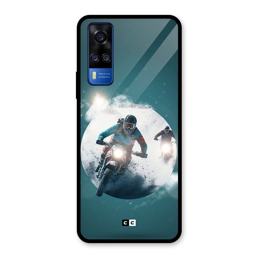Sky Biker Glass Back Case for Vivo Y31