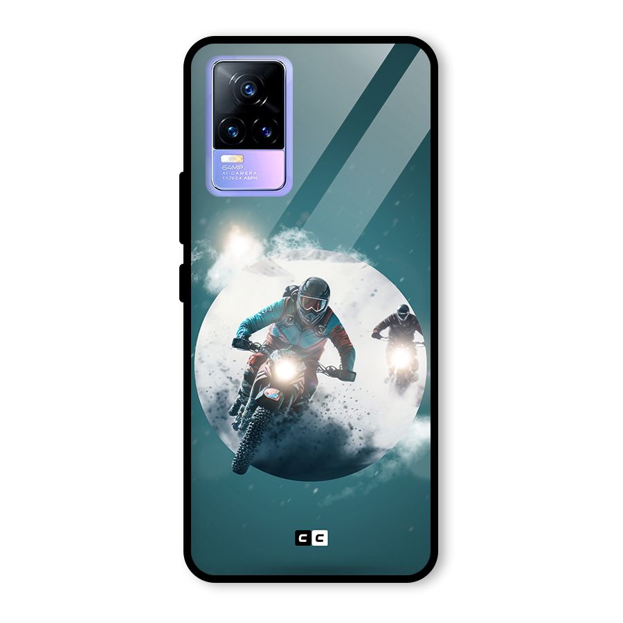 Sky Biker Glass Back Case for Vivo Y73