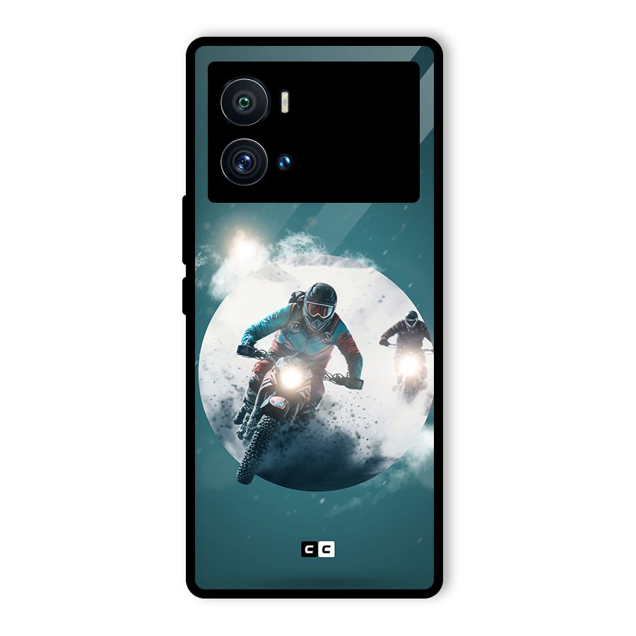Sky Biker Glass Back Case for Vivo iQOO 9 Pro