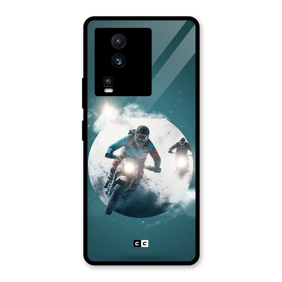 Sky Biker Glass Back Case for Vivo iQOO Neo 7 Pro