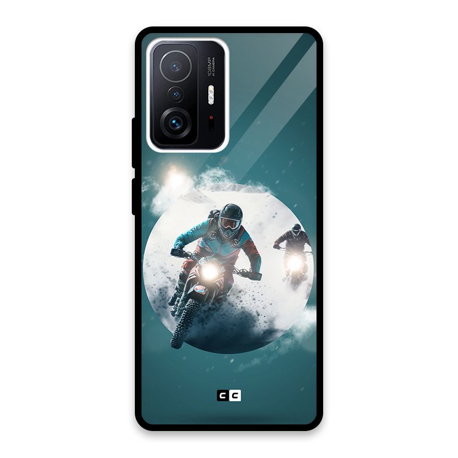 Sky Biker Glass Back Case for Xiaomi 11T Pro