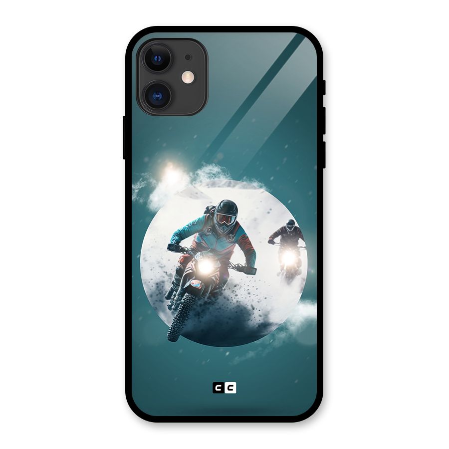 Sky Biker Glass Back Case for iPhone 11
