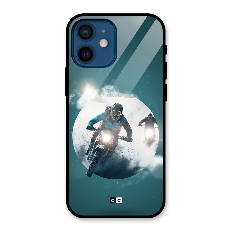 Sky Biker Glass Back Case for iPhone 12 Mini