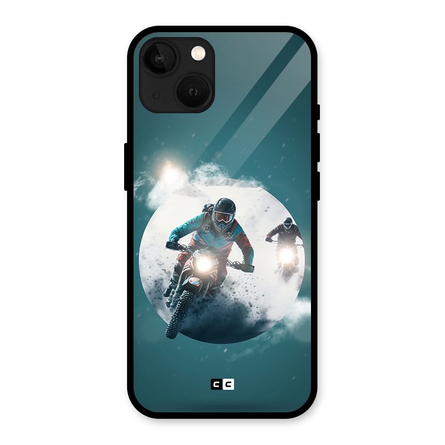 Sky Biker Glass Back Case for iPhone 13