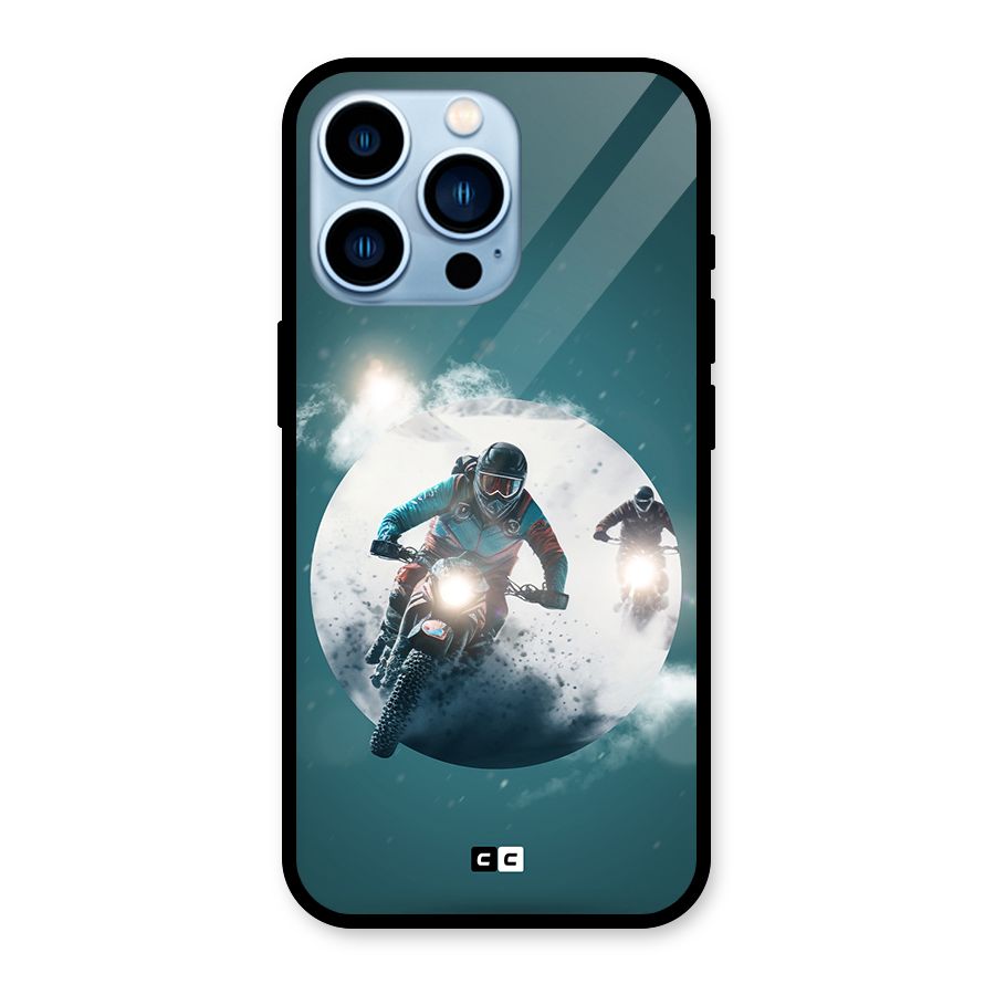 Sky Biker Glass Back Case for iPhone 13 Pro