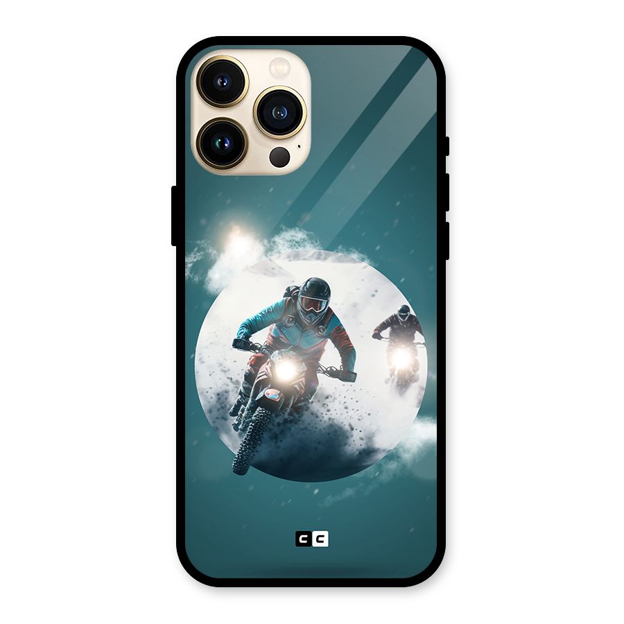 Sky Biker Glass Back Case for iPhone 13 Pro Max