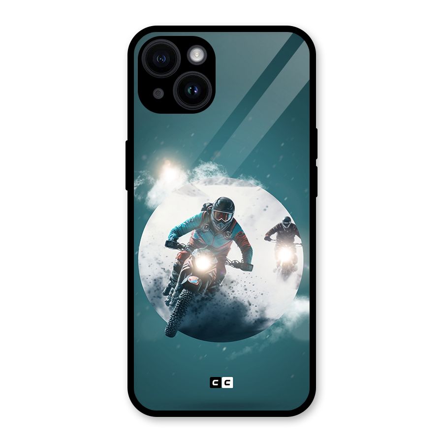 Sky Biker Glass Back Case for iPhone 14