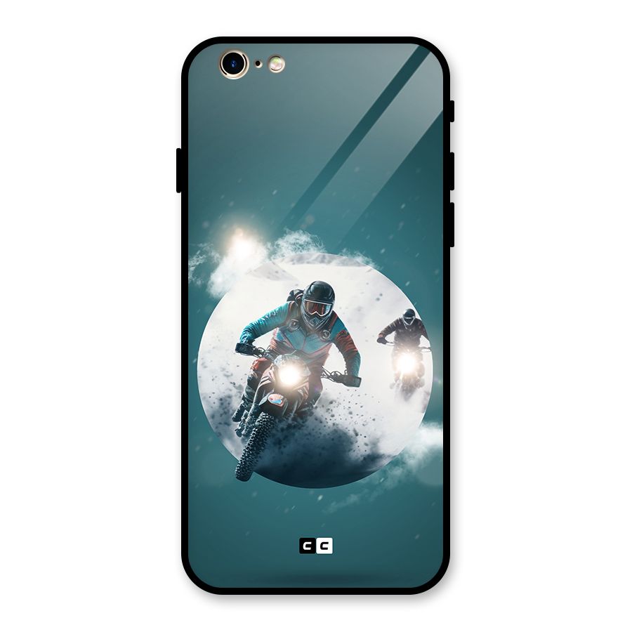 Sky Biker Glass Back Case for iPhone 6 6S