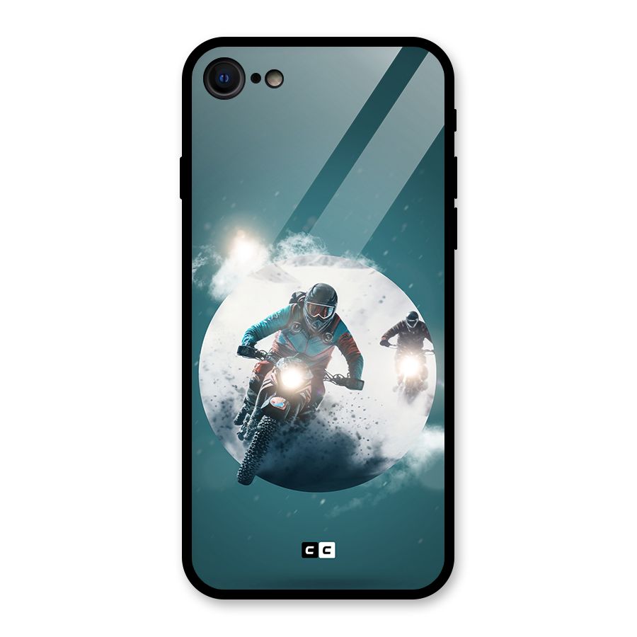 Sky Biker Glass Back Case for iPhone 7