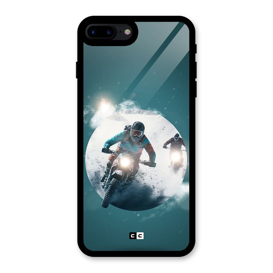 Sky Biker Glass Back Case for iPhone 7 Plus