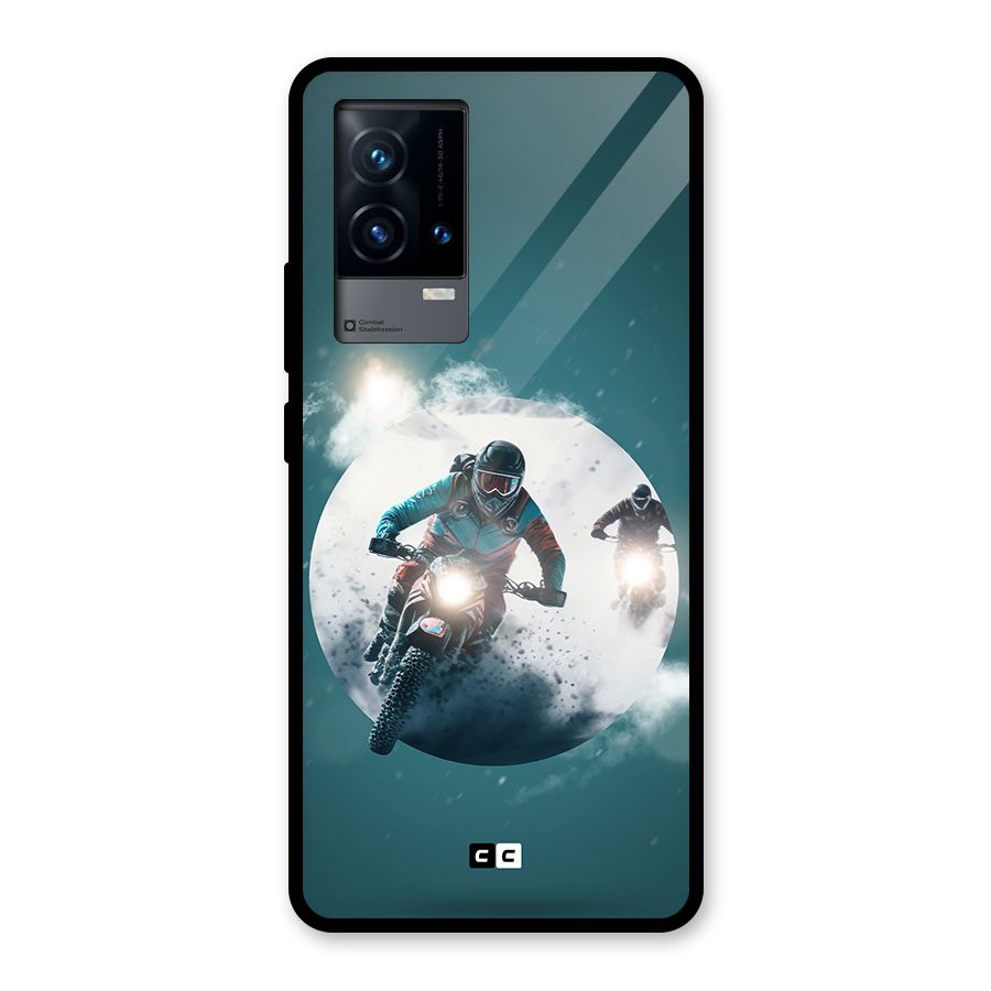 Sky Biker Glass Back Case for iQOO 9 5G