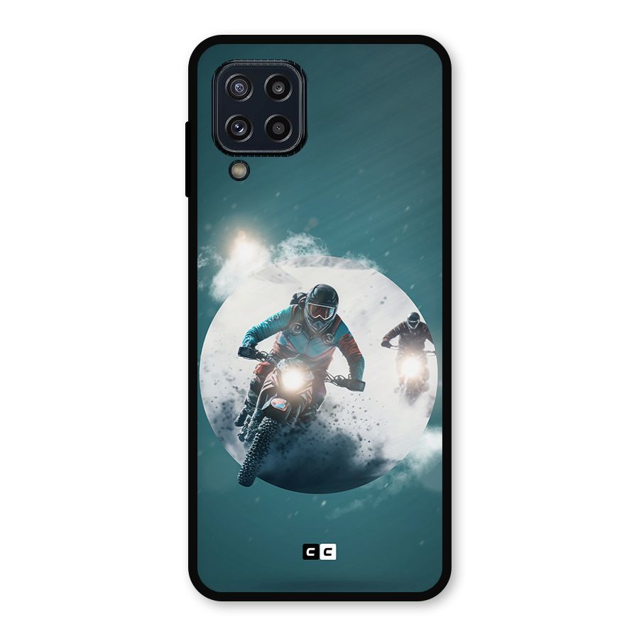 Sky Biker Metal Back Case for Galaxy M32