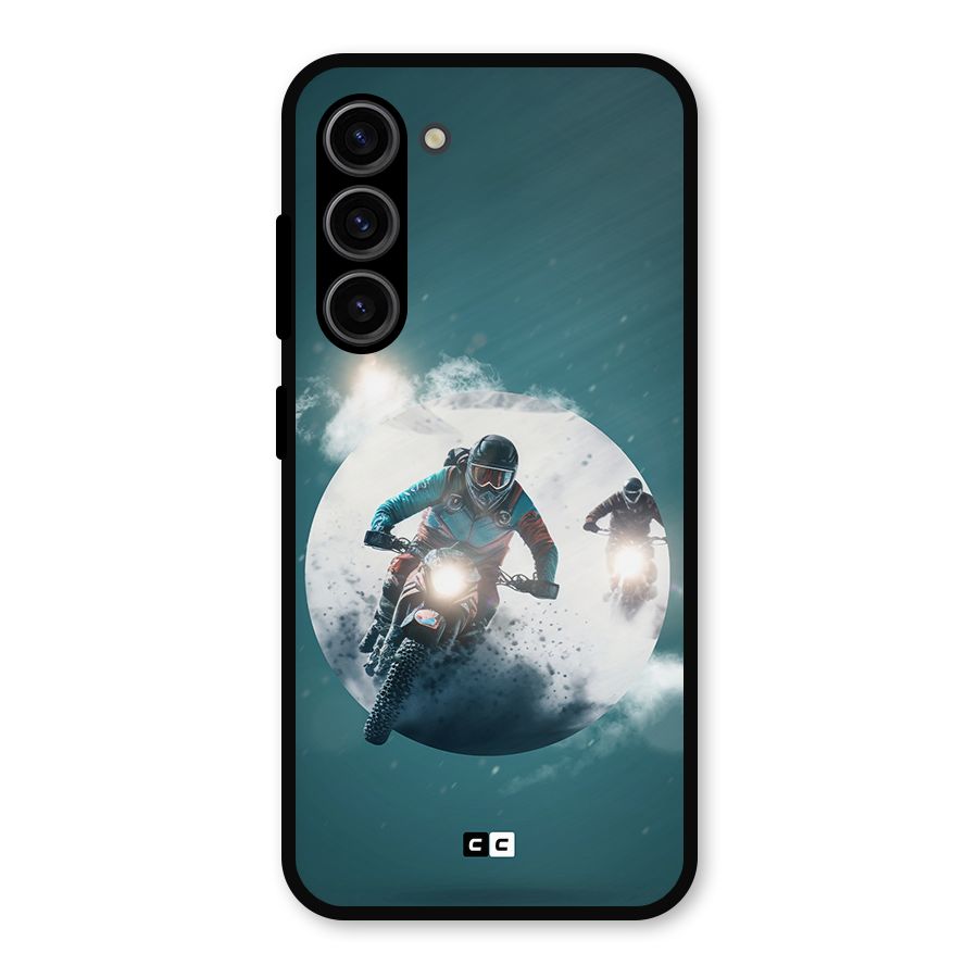Sky Biker Metal Back Case for Galaxy S23
