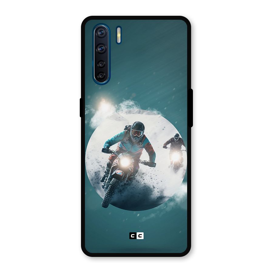 Sky Biker Metal Back Case for Oppo F15