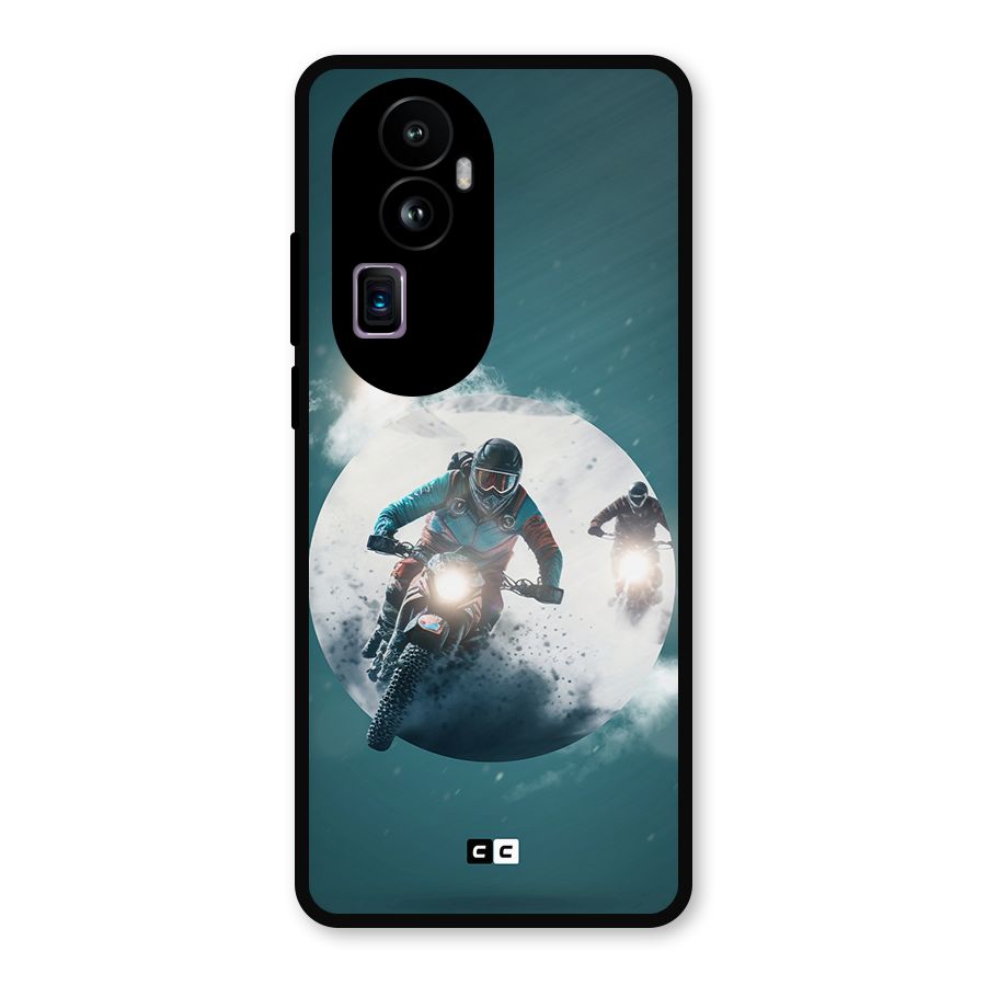 Sky Biker Metal Back Case for Oppo Reno10 Pro Plus