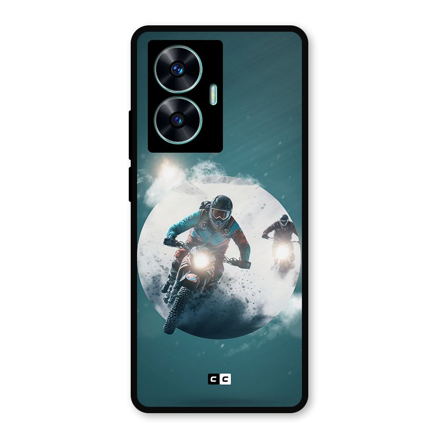 Sky Biker Metal Back Case for Realme C55