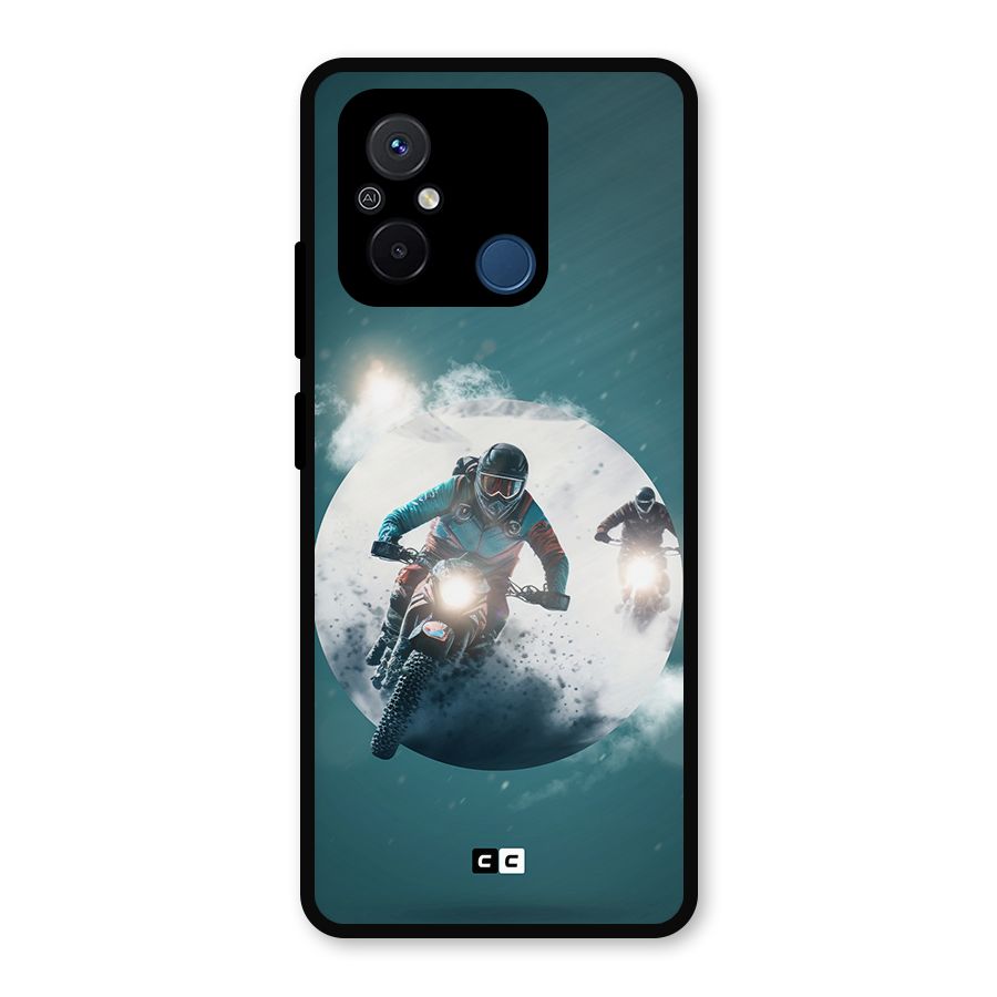 Sky Biker Metal Back Case for Redmi 12C