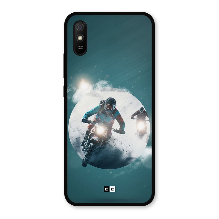 Sky Biker Metal Back Case for Redmi 9i