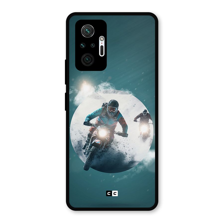 Sky Biker Metal Back Case for Redmi Note 10 Pro