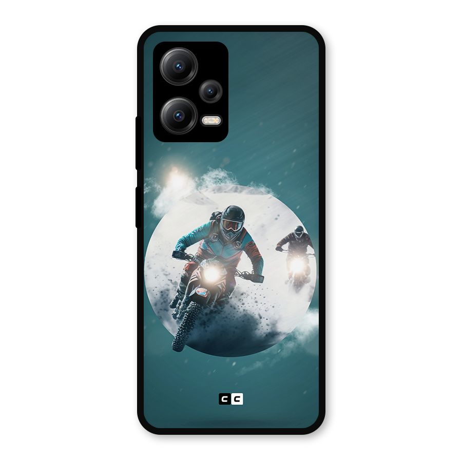 Sky Biker Metal Back Case for Redmi Note 12 5G