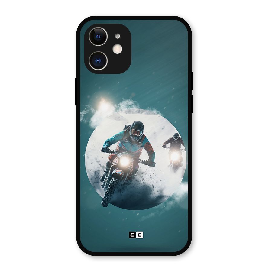 Sky Biker Metal Back Case for iPhone 12