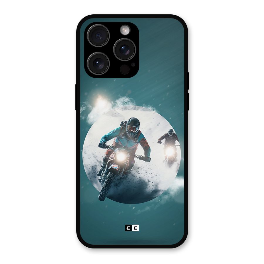 Sky Biker Metal Back Case for iPhone 15 Pro Max