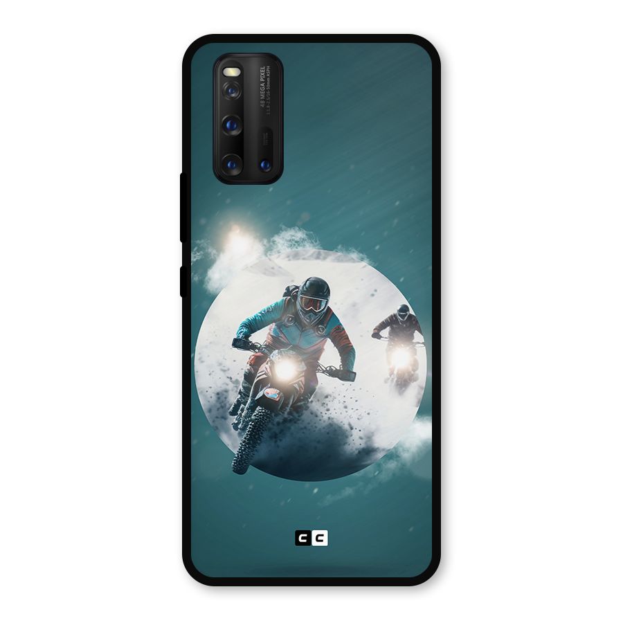 Sky Biker Metal Back Case for iQOO 3