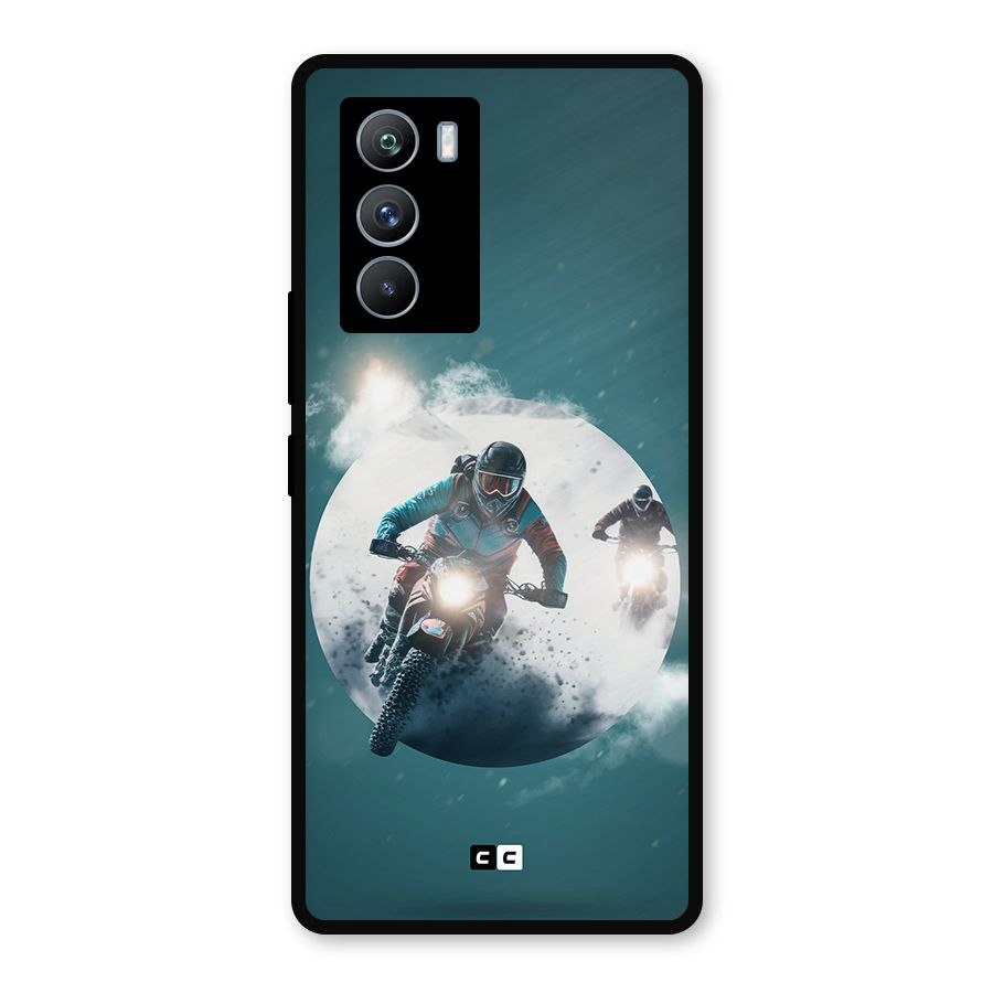 Sky Biker Metal Back Case for iQOO 9 SE