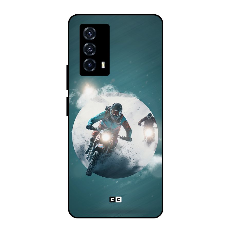 Sky Biker Metal Back Case for iQOO Z5