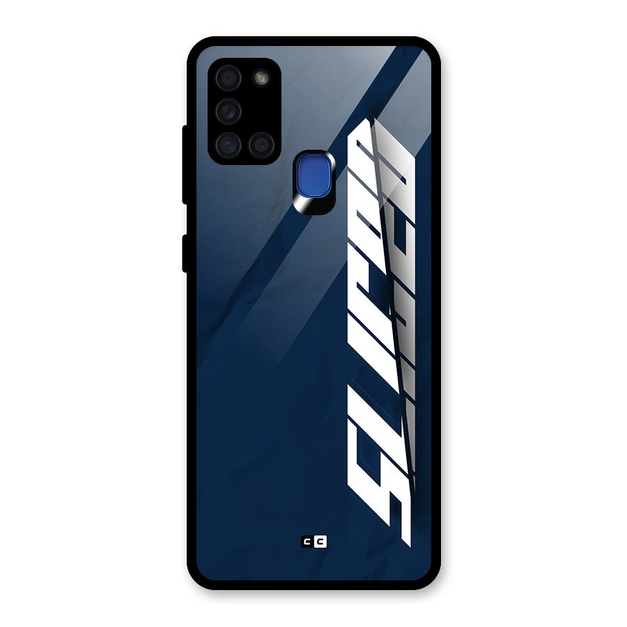 Sliced Now Glass Back Case for Galaxy A21s