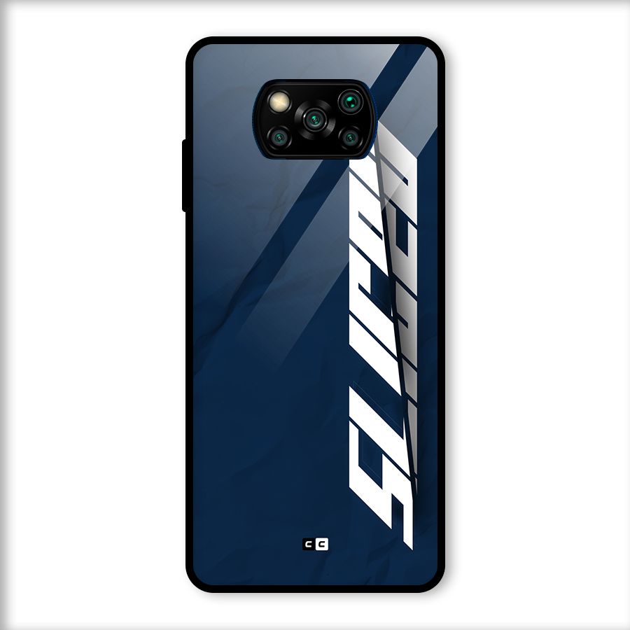 Sliced Now Glass Back Case for Poco X3