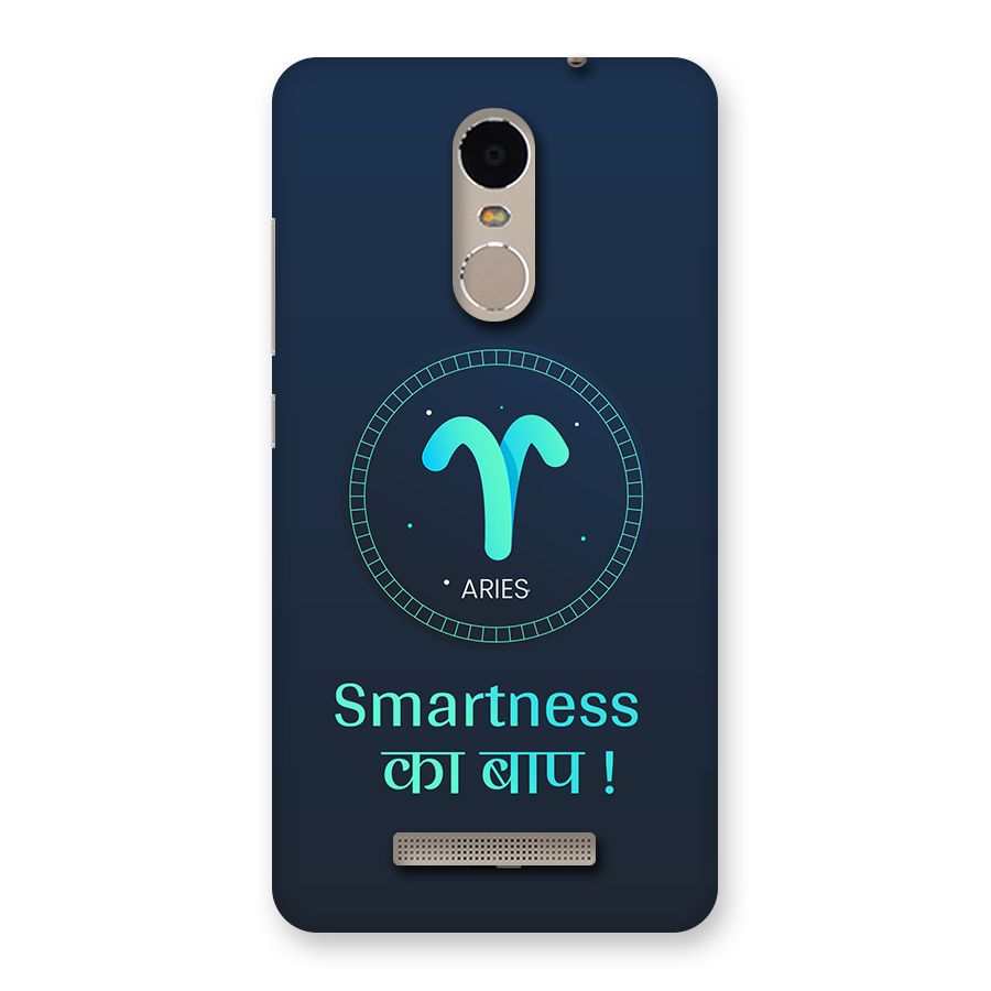 Smart Aries Back Case for Redmi Note 3