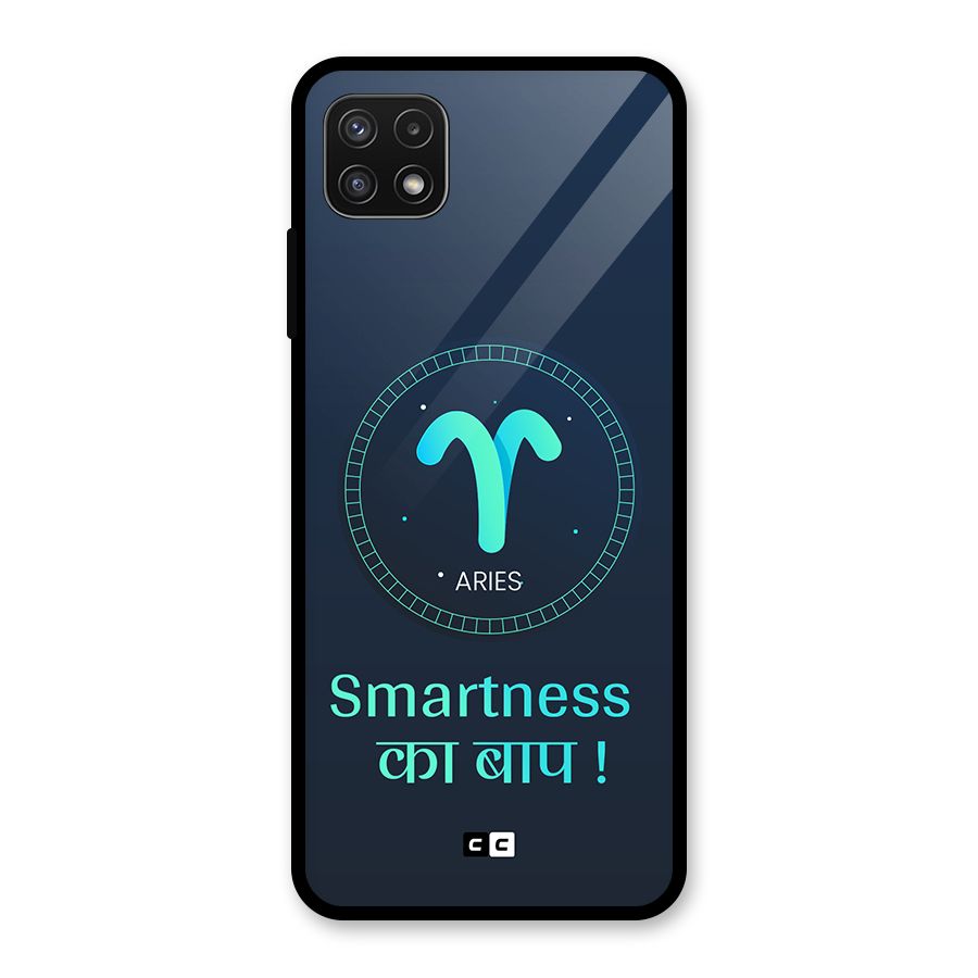 Smart Aries Glass Back Case for Galaxy A22 5G