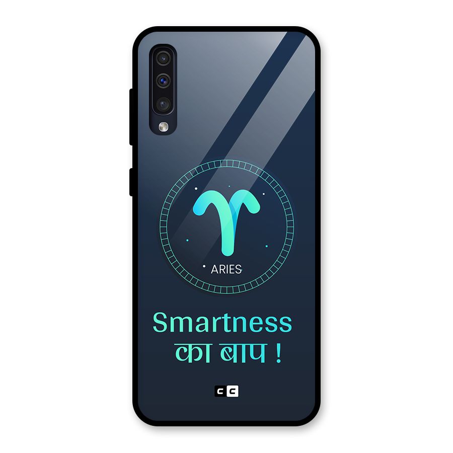 Smart Aries Glass Back Case for Galaxy A30s