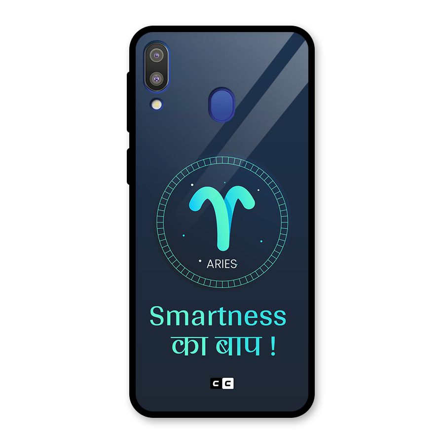 Smart Aries Glass Back Case for Galaxy M20