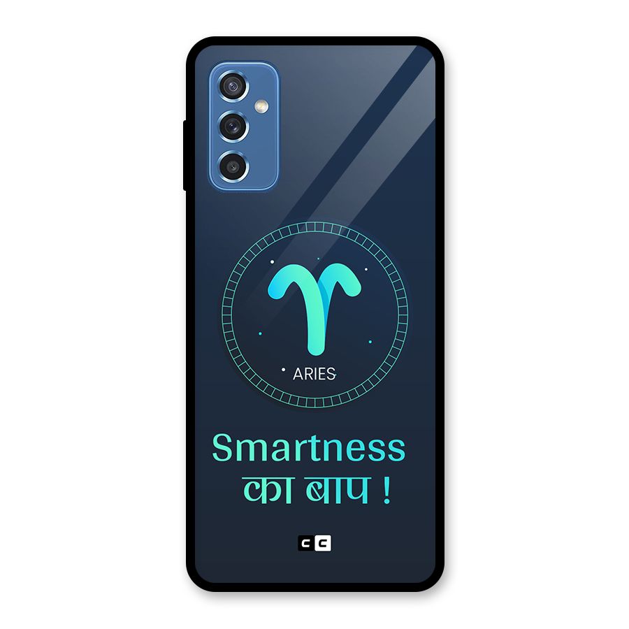 Smart Aries Glass Back Case for Galaxy M52 5G