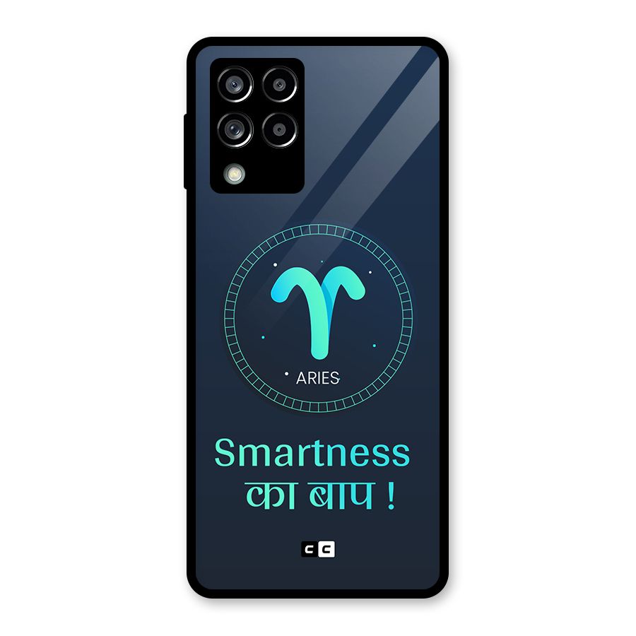 Smart Aries Glass Back Case for Galaxy M53 5G