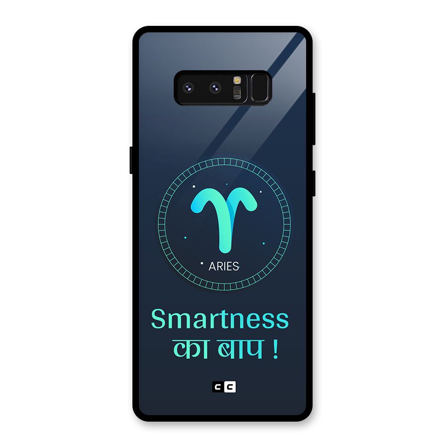 Smart Aries Glass Back Case for Galaxy Note 8