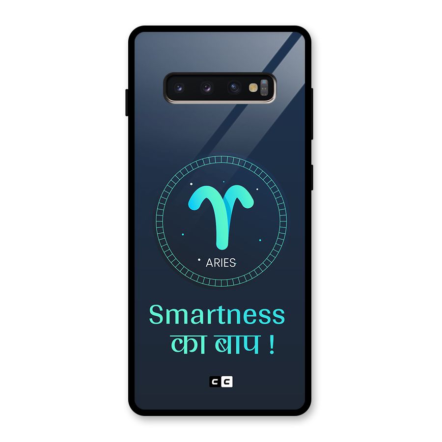 Smart Aries Glass Back Case for Galaxy S10 Plus