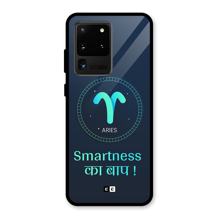 Smart Aries Glass Back Case for Galaxy S20 Ultra