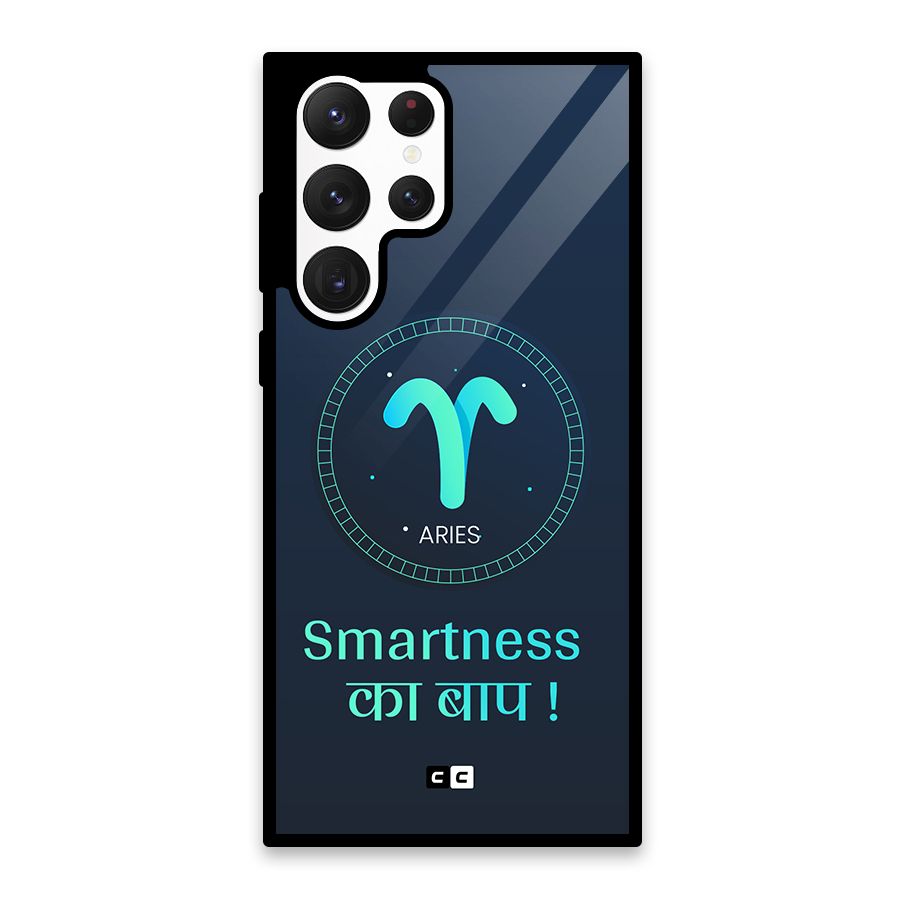 Smart Aries Glass Back Case for Galaxy S22 Ultra 5G