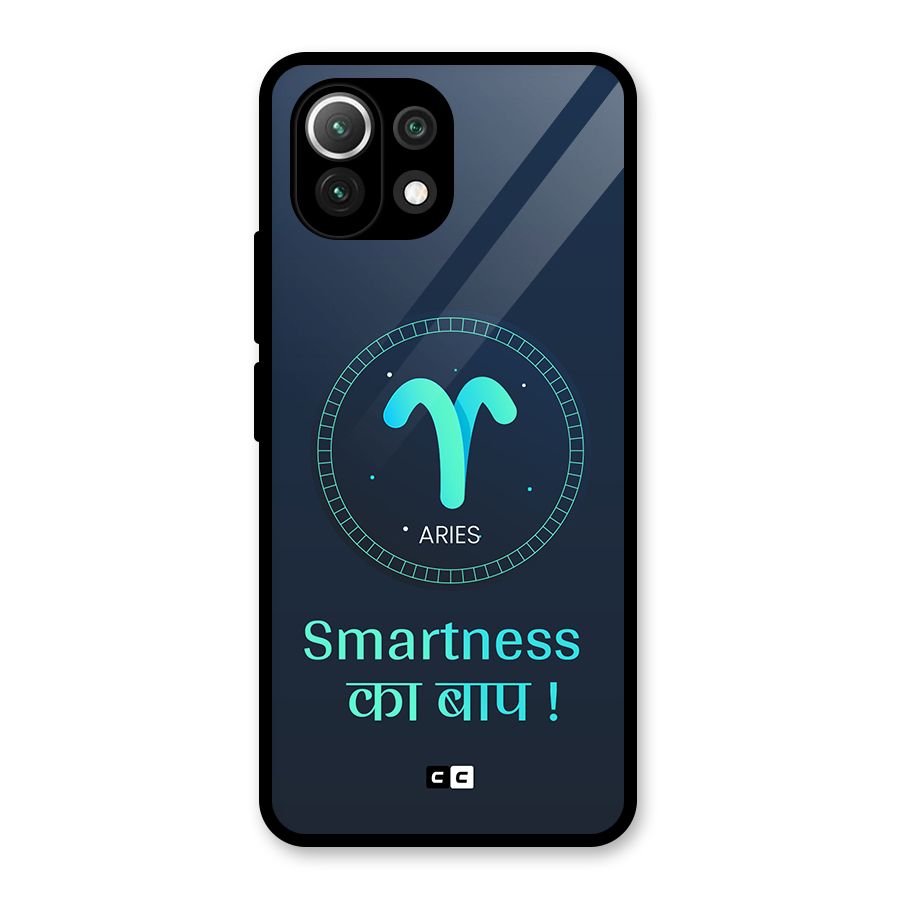Smart Aries Glass Back Case for Mi 11 Lite NE 5G
